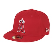 ニューエラ（NEW ERA）（メンズ）キャップ 59FIFTY MLBオンフィールド ロサンゼルス・エンゼルス ゲーム 13554995 帽子 吸汗速乾