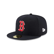 ニューエラ（NEW ERA）（メンズ、レディース）59FIFTY MLBオンフィールド ボストン・レッドソックス ゲーム キャップ 13555014 帽子 吸汗速乾