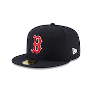 (メンズ、レディース)59FIFTY MLBオンフィールド ボストン・レッドソックス ゲーム キャップ 13555014 帽子 吸汗速乾