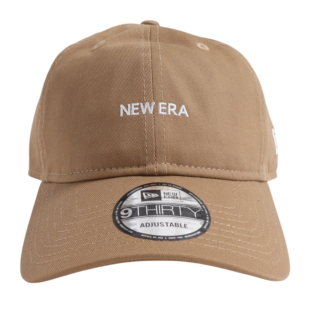 ニューエラ（NEW ERA）（メンズ）9THIRTY クロスストラップ NEW ERA ミニロゴ カーキ × ホワイト 13562161 帽子 大きいサイズ