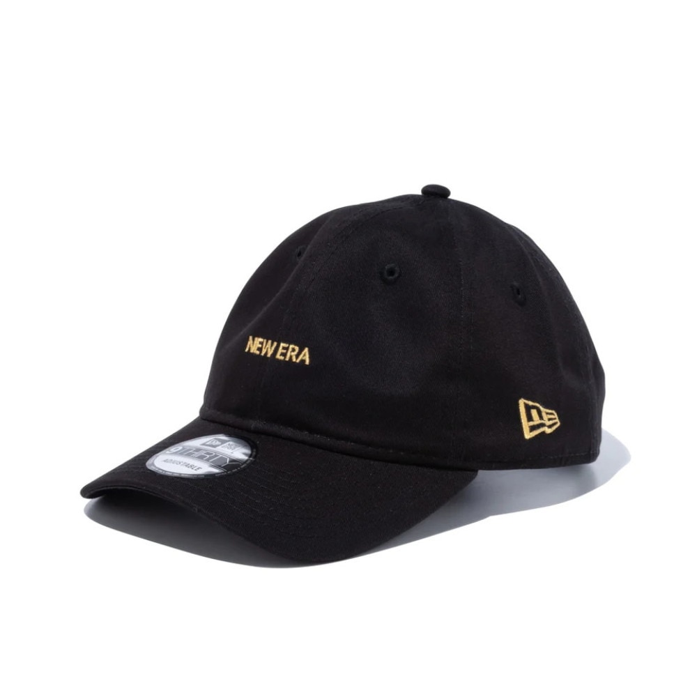 ニューエラ（NEW ERA）（メンズ）9THIRTY クロスストラップ NEW ERA ミニロゴ ブラック × ゴールド 13562163 帽子 大きいサイズ
