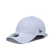ニューエラ（NEW ERA）（メンズ）9TWENTY ロングバイザー ノンウォッシュコットン ベーシック ホワイト × ブラック 13562170 帽子