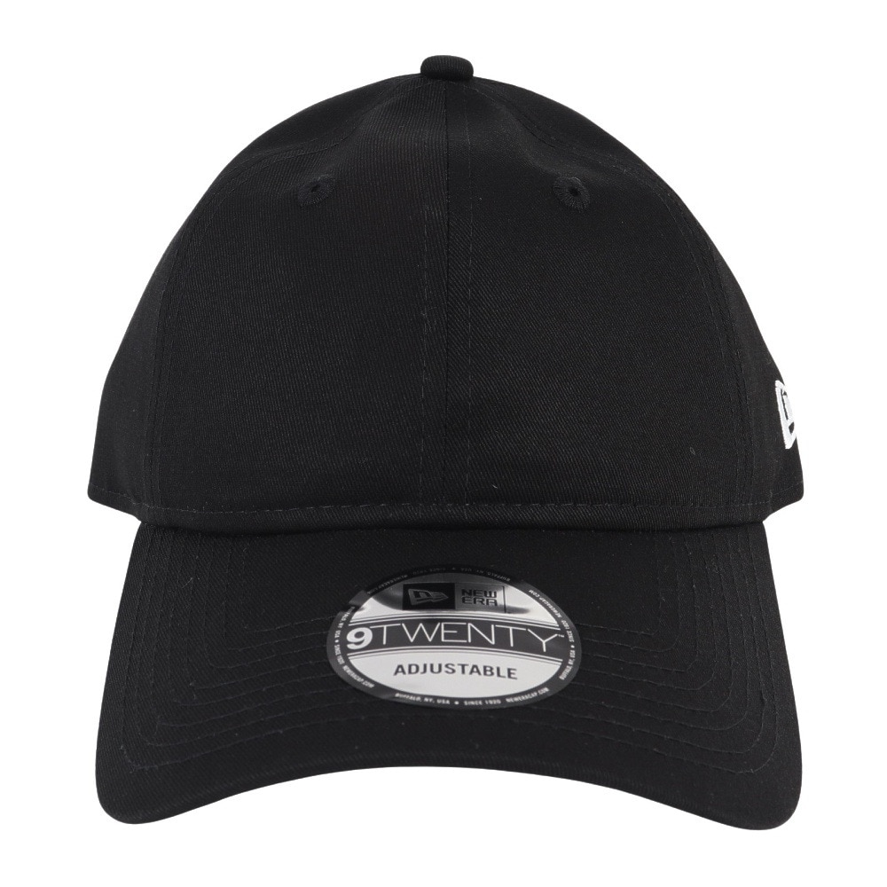 ニューエラ（NEW ERA）（メンズ）9TWENTY ロングバイザー ノンウォッシュコットン ベーシック ブラック × ホワイト 13562174 帽子 大きいサイズ