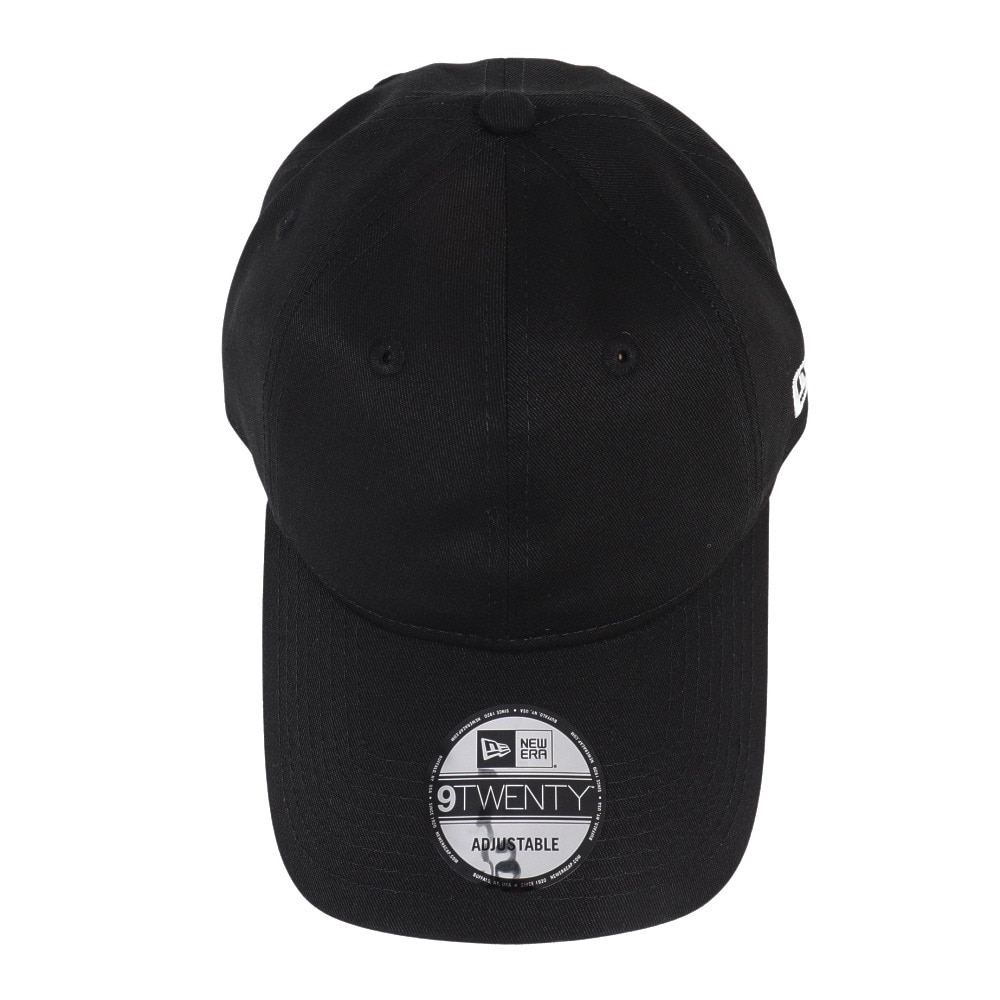 ニューエラ（NEW ERA）（メンズ）9TWENTY ロングバイザー ノンウォッシュコットン ベーシック ブラック × ホワイト 13562174 帽子 大きいサイズ