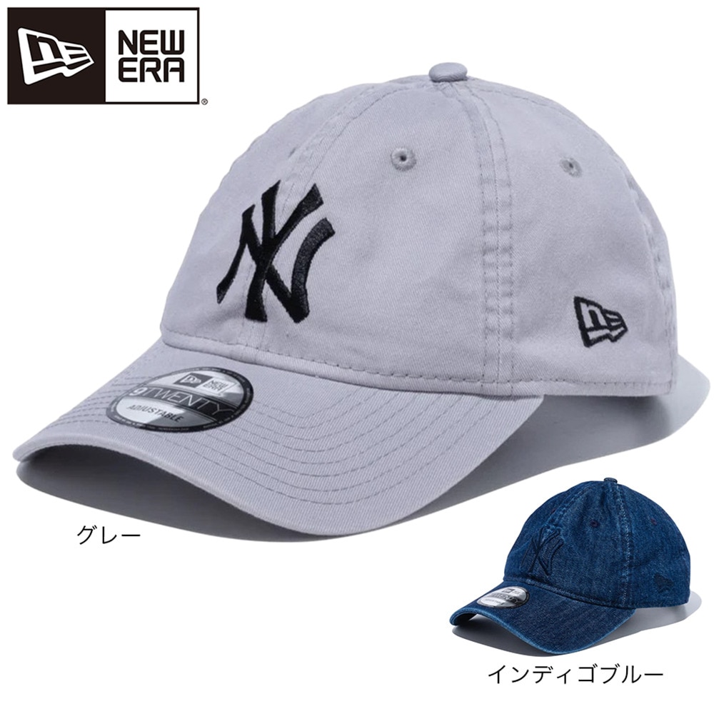ニューエラ（NEW ERA）（メンズ、レディース）9TWENTY クロスストラップ ウォッシュドコットンキャップ 13562178 ニューヨーク・ヤンキース MLB 帽子 