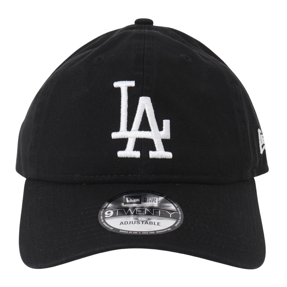 ニューエラ（NEW ERA）（メンズ）キャップ 9TWENTY クロスストラップ ウォッシュドコットン ロサンゼルス・ドジャース ブラック×ホワイト 13562188