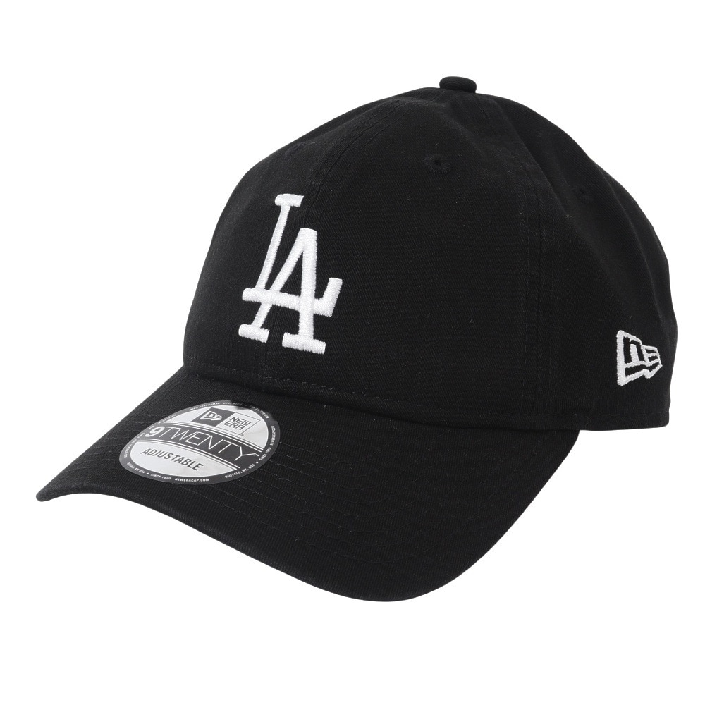 ニューエラ（NEW ERA）（メンズ）キャップ 9TWENTY クロスストラップ ウォッシュドコットン ロサンゼルス・ドジャース ブラック×ホワイト 13562188