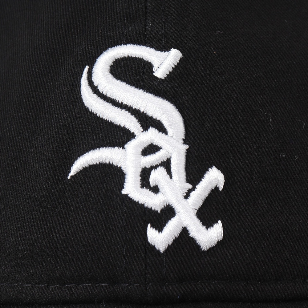 ニューエラ（NEW ERA）（メンズ）9TWENTY クロスストラップ ウォッシュドコットン シカゴ・ホワイトソックス ブラック × ホワイト 13562191 帽子 大きいサイズ