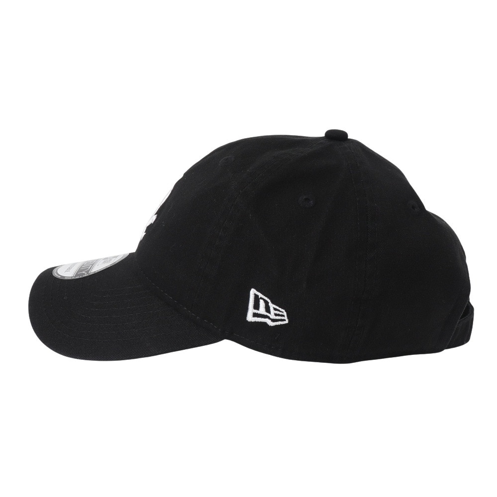 ニューエラ（NEW ERA）（メンズ）9TWENTY クロスストラップ ウォッシュドコットン シカゴ・ホワイトソックス ブラック × ホワイト 13562191 帽子 大きいサイズ
