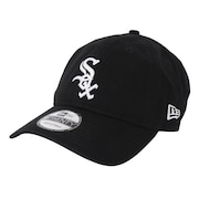 ニューエラ（NEW ERA）（メンズ）9TWENTY クロスストラップ ウォッシュドコットン シカゴ・ホワイトソックス ブラック × ホワイト 13562191 帽子