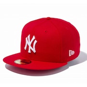 ニューエラ（NEW ERA）（メンズ）59FIFTY ニューヨーク・ヤンキース スカーレット×ホワイト キャップ 13562234 MLB 帽子