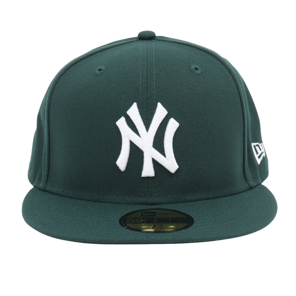 ニューエラ（NEW ERA）（メンズ）帽子 59FIFTY ニューヨーク・ヤンキース ダークグリーン×ホワイト 13562239 MLB 帽子