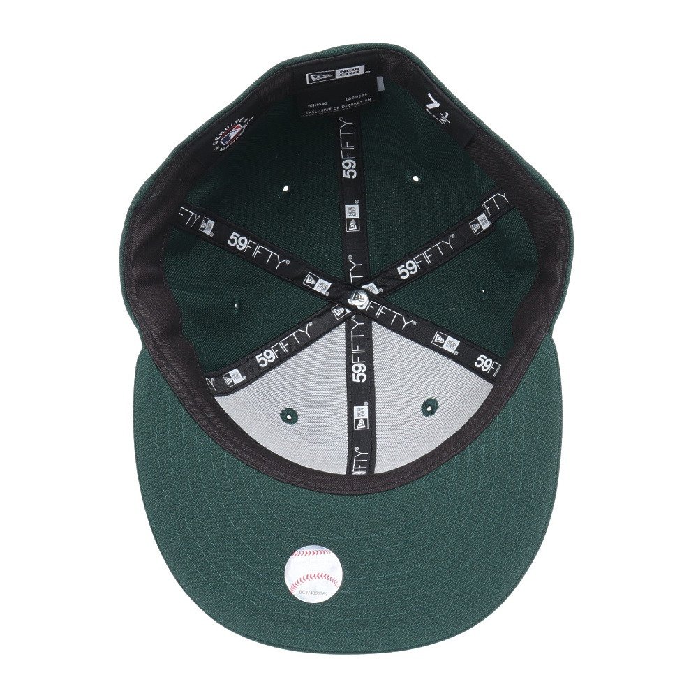ニューエラ（NEW ERA）（メンズ）帽子 59FIFTY ニューヨーク・ヤンキース ダークグリーン×ホワイト 13562239 MLB 帽子