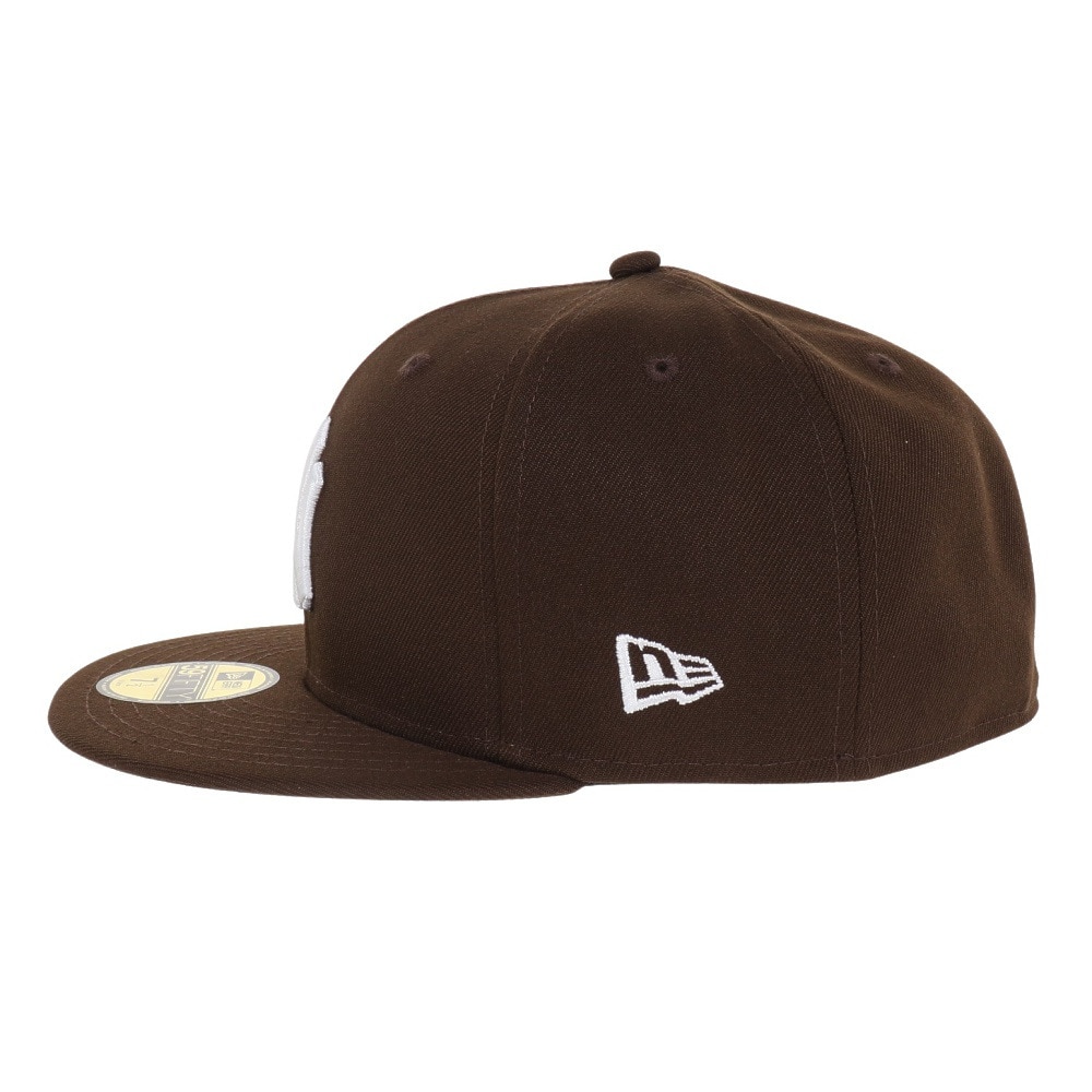 ニューエラ（NEW ERA）（メンズ）59FIFTY ニューヨーク・ヤンキース ブラウン×ホワイト 13562241 MLB 帽子