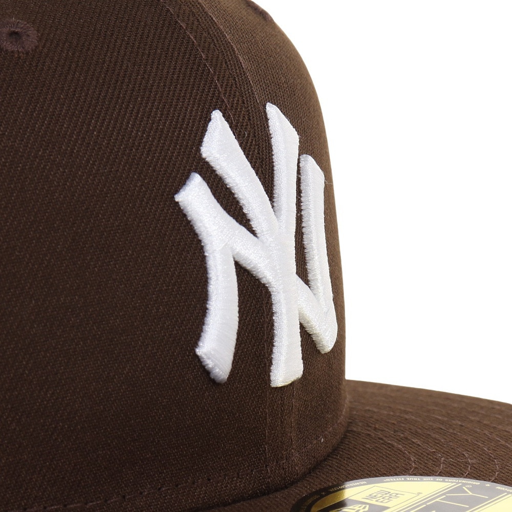 ニューエラ（NEW ERA）（メンズ）59FIFTY ニューヨーク・ヤンキース ブラウン×ホワイト 13562241 MLB 帽子