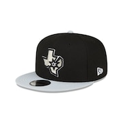(メンズ、レディース)キャップ NBA BASIC 9FIFTY サンアントニオ・スパーズ ブラック グレーバイザー 13704981 帽子