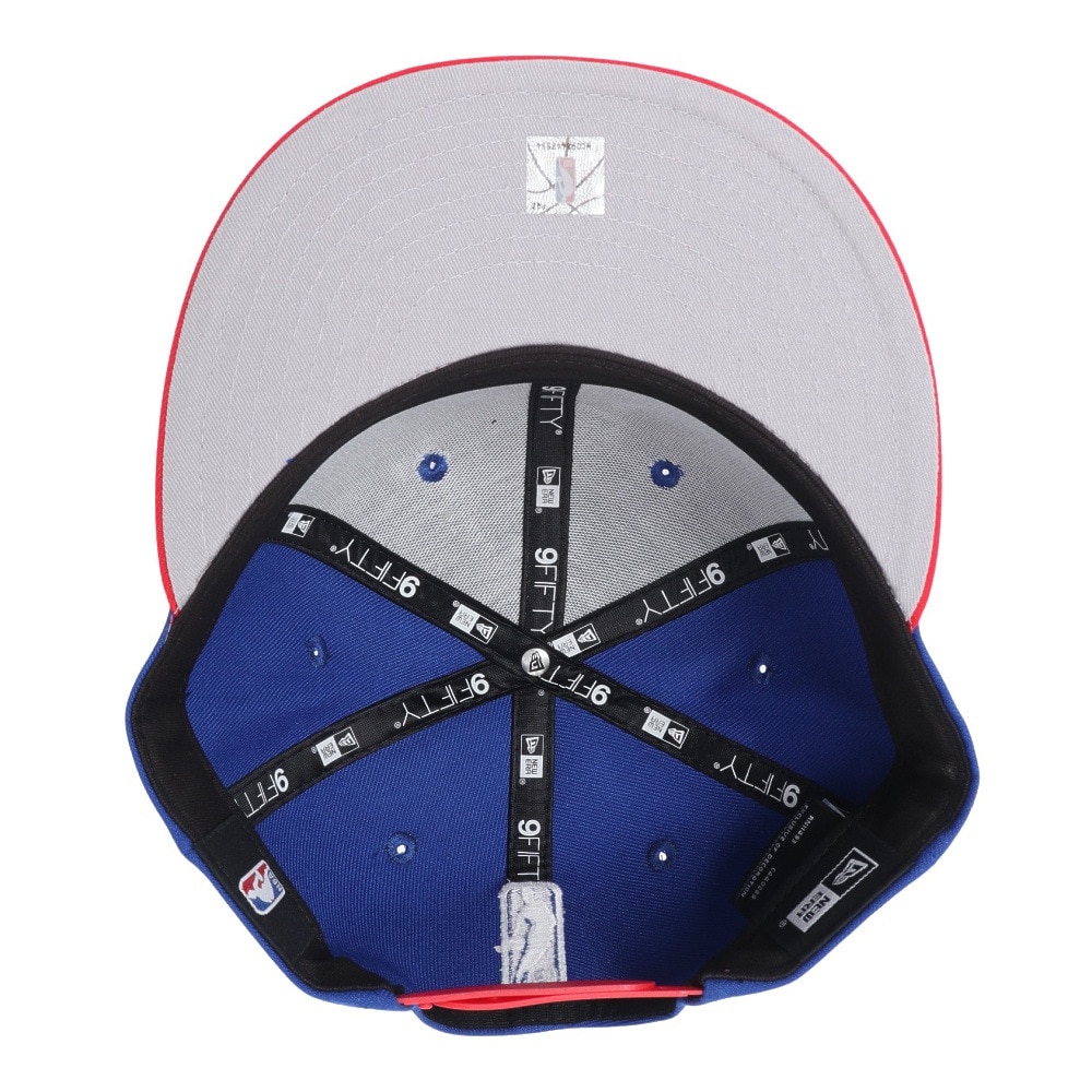 ニューエラ（NEW ERA）（メンズ、レディース）キャップ NBA BASIC 9FIFTY デトロイト・ピストンズ ブルー レッドバイザー 13704983 帽子