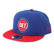 (メンズ、レディース)キャップ NBA BASIC 9FIFTY デトロイト・ピストンズ ブルー レッドバイザー 13704983 帽子