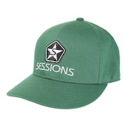 セッションズ（SESSIONS）（メンズ）PRE-CURVE キャップ 22100236 GRN 帽子