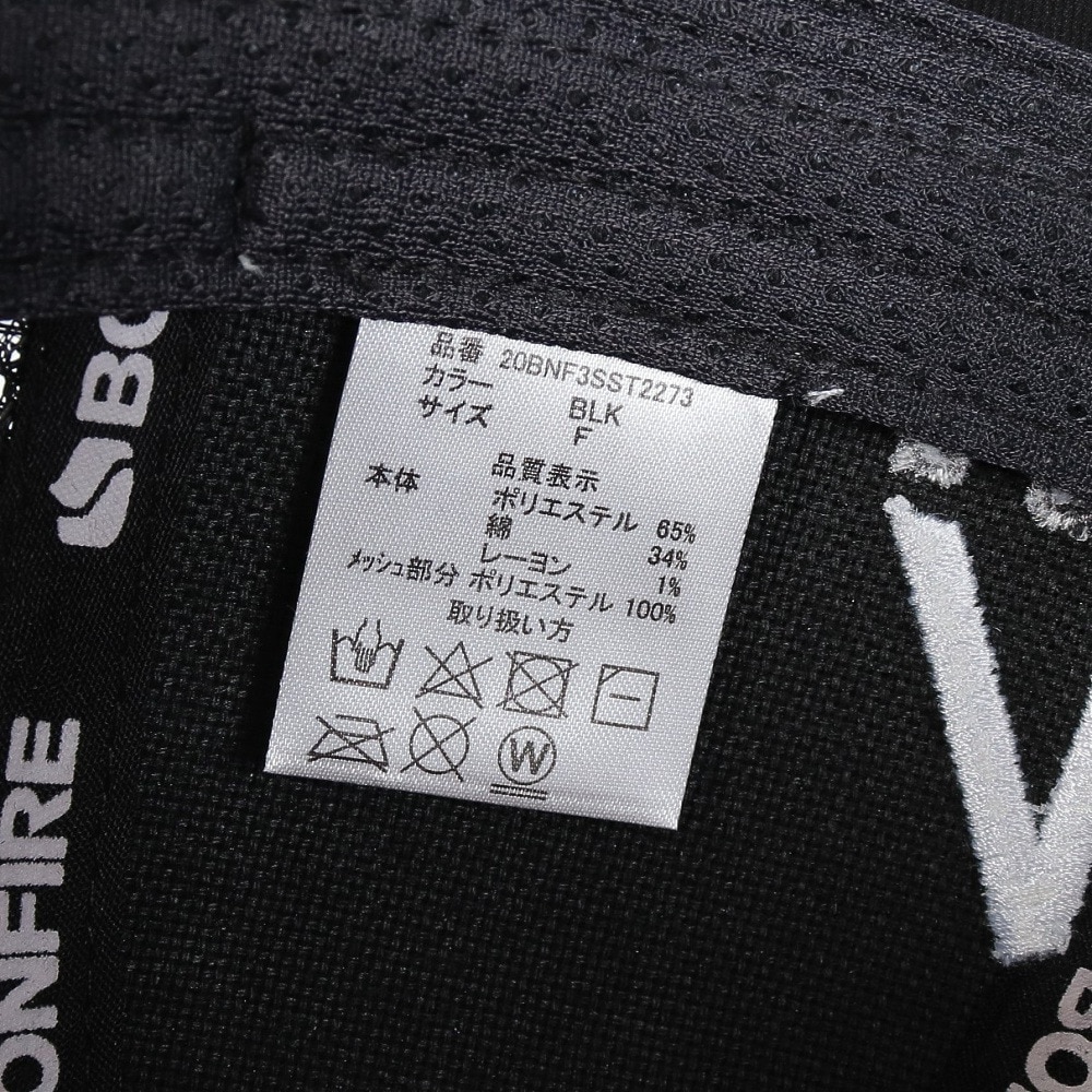 ボンファイア（Bonfire）（メンズ）MOUNTAIN ロゴ メッシュ キャップ 20BNF3SST2273 BLK 帽子 冷感 吸汗速乾 消臭