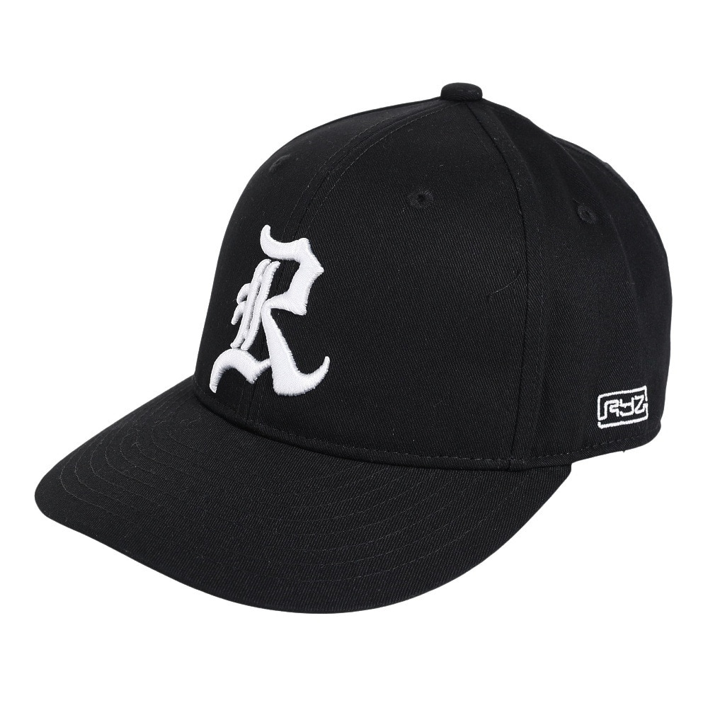 ライズ（RYZ）（メンズ）R ロゴ PRE-CURVE キャップ RZ20ST23SS0036 BLK 帽子
