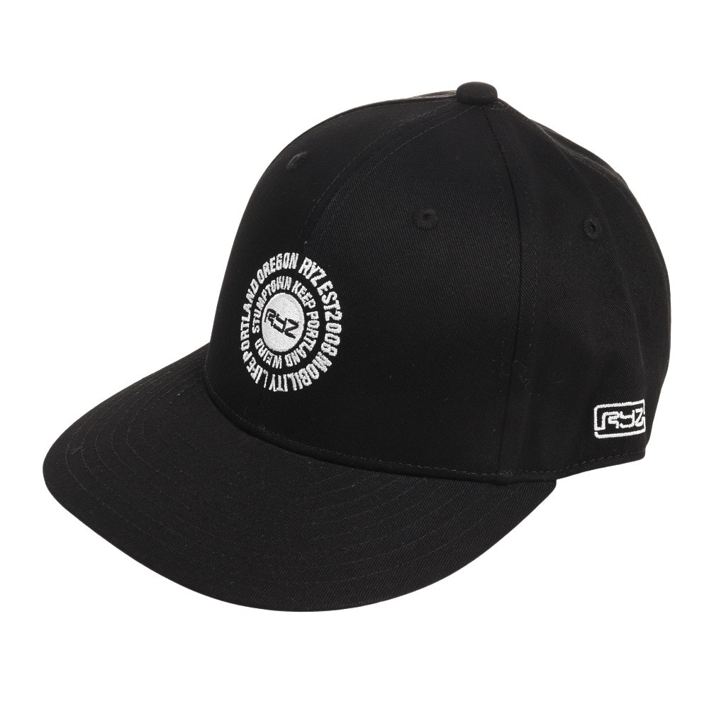 ライズ（RYZ）（メンズ、レディース）ダブル サークル ロゴ キャップ RZ20ST23SS0039 BLK 帽子