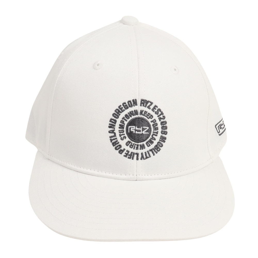 ライズ（RYZ）（メンズ、レディース）ダブル サークル ロゴ キャップ RZ20ST23SS0039 WHT 帽子