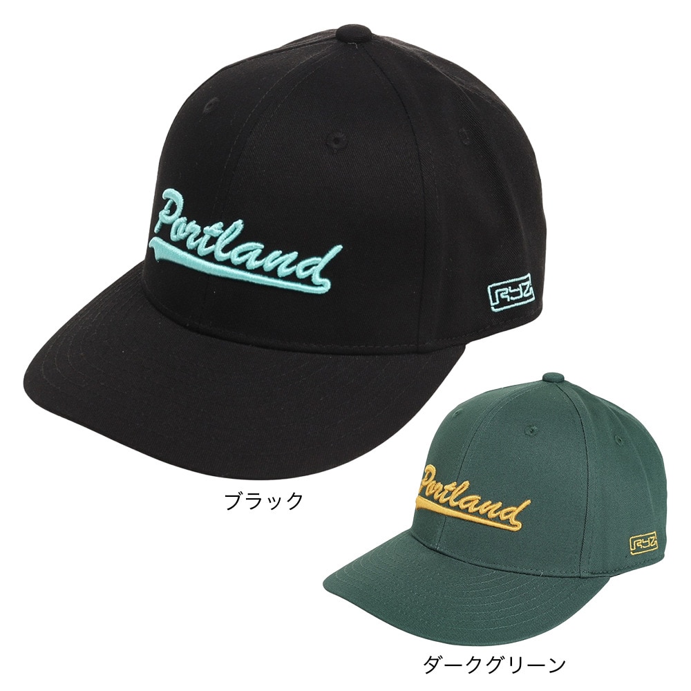 ライズ（RYZ）（メンズ、レディース）CURSIVE ロゴ キャップ RZ20ST23SS0041 BLK 帽子