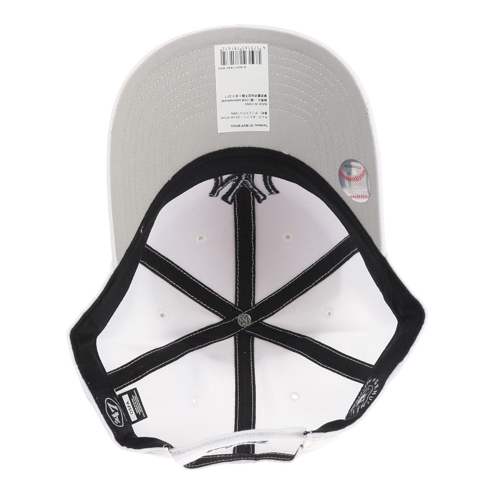 フォーティーセブン ブランド（47 Brand）（メンズ）Yankees '47 MVP キャップ White B-MVP17WBV-WHD.