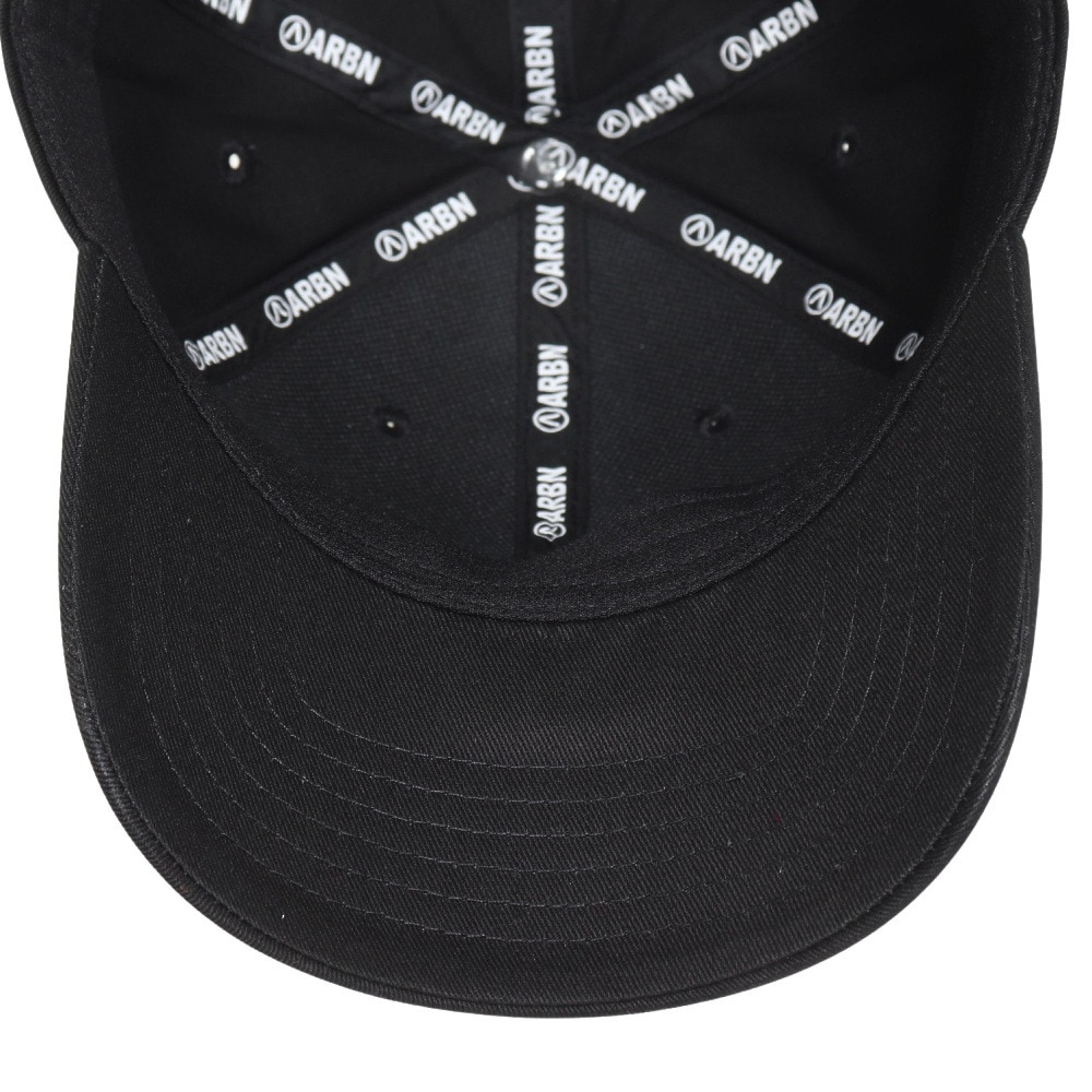 エアボーン（ARBN）（メンズ、レディース）ワッペン ロゴ キャップ AB2023SS-CAP001-BLK 帽子