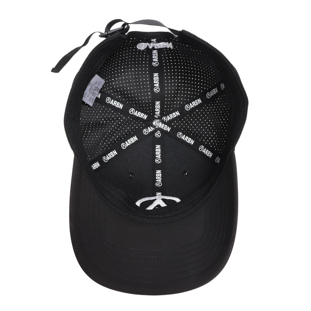 エアボーン（ARBN）（メンズ、レディース）サークル ロゴ メッシュキャップ AB2023SS-CAP002-BLK 帽子