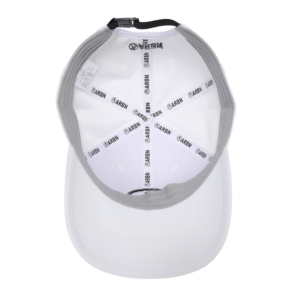 エアボーン（ARBN）（メンズ、レディース）サークル ロゴ メッシュキャップ AB2023SS-CAP002-WHT 帽子
