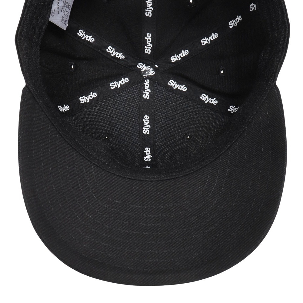 スライド（SLYDE）（メンズ、レディース）ロゴ プレカーブ キャップ SL2023SS-CAP001-BLK 帽子