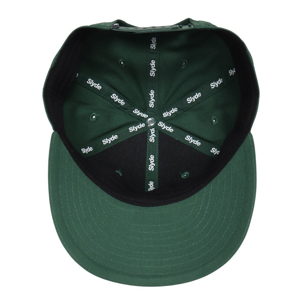 スライド（SLYDE）（メンズ、レディース）ロゴ プレカーブ キャップ SL2023SS-CAP001-GRN 帽子