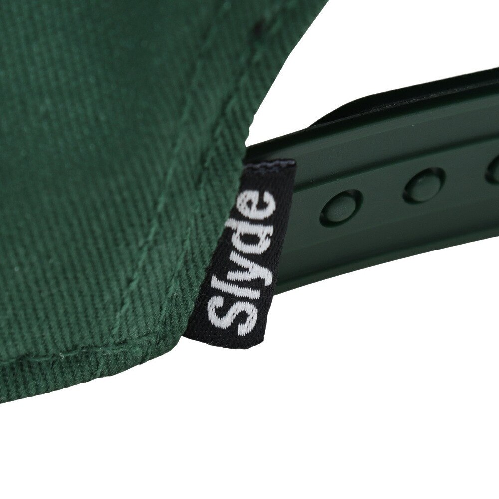 スライド（SLYDE）（メンズ、レディース）ロゴ プレカーブ キャップ SL2023SS-CAP001-GRN 帽子