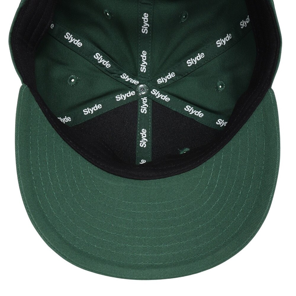 スライド（SLYDE）（メンズ、レディース）ロゴ プレカーブ キャップ SL2023SS-CAP001-GRN 帽子