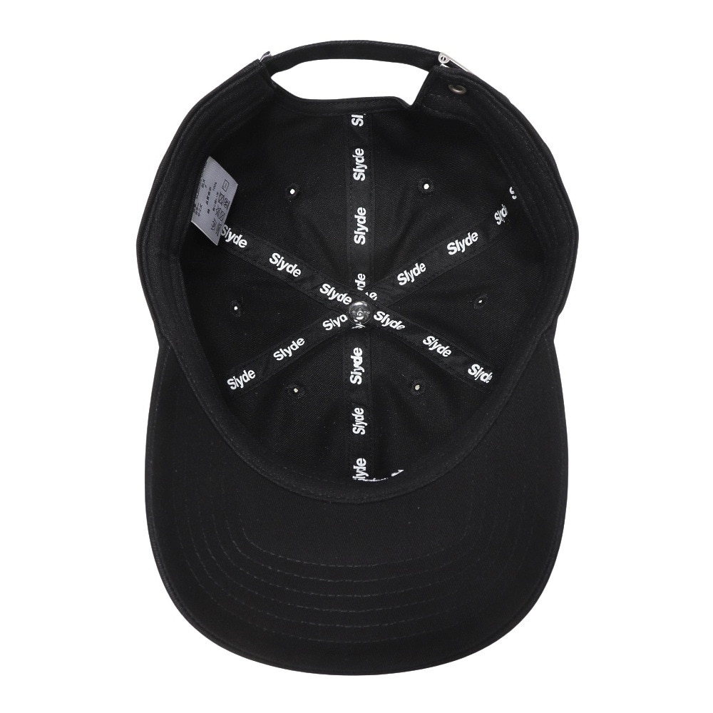 スライド（SLYDE）（メンズ、レディース）ロゴ 6パネルキャップ SL2023SS-CAP002-BLK 帽子