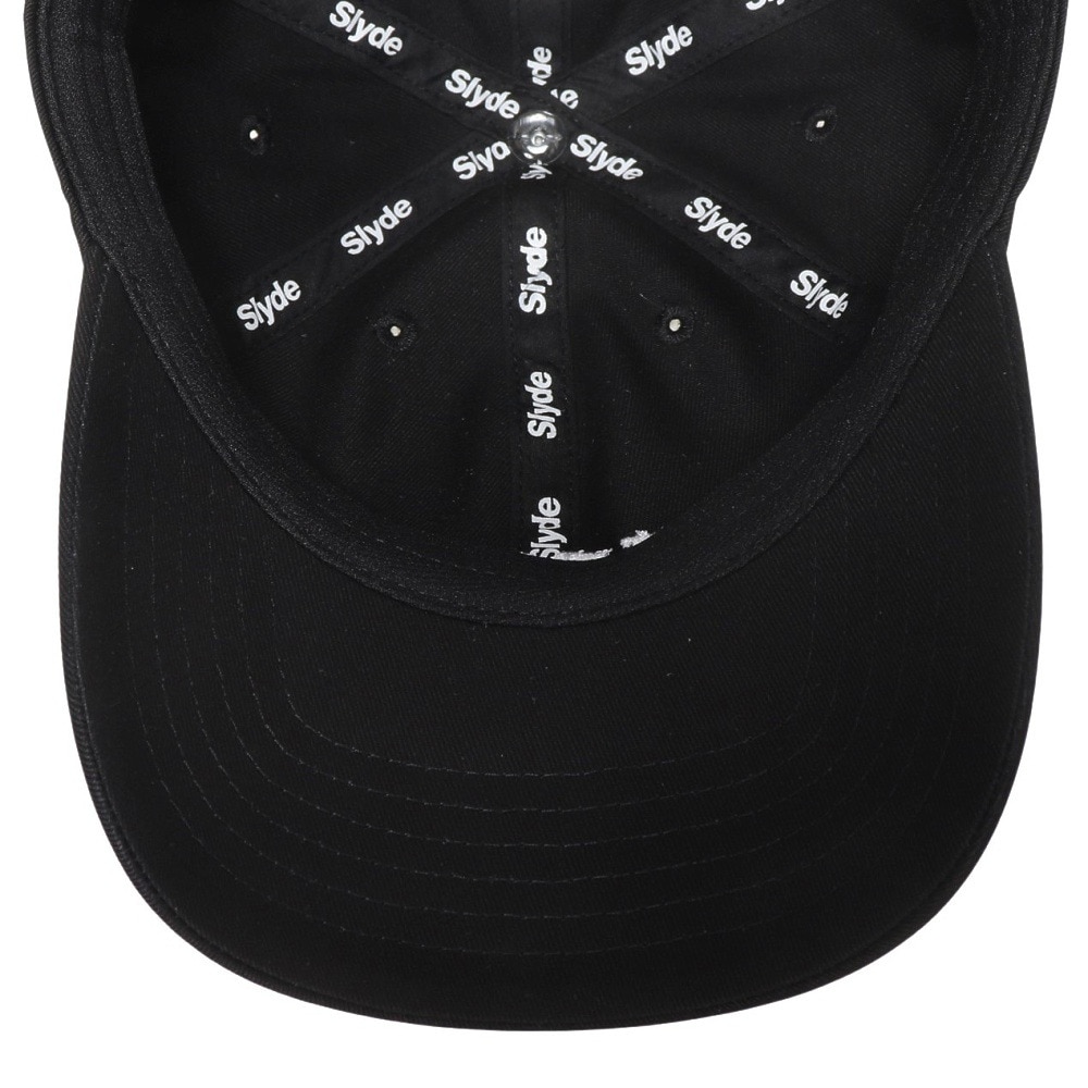 スライド（SLYDE）（メンズ、レディース）ロゴ 6パネルキャップ SL2023SS-CAP002-BLK 帽子