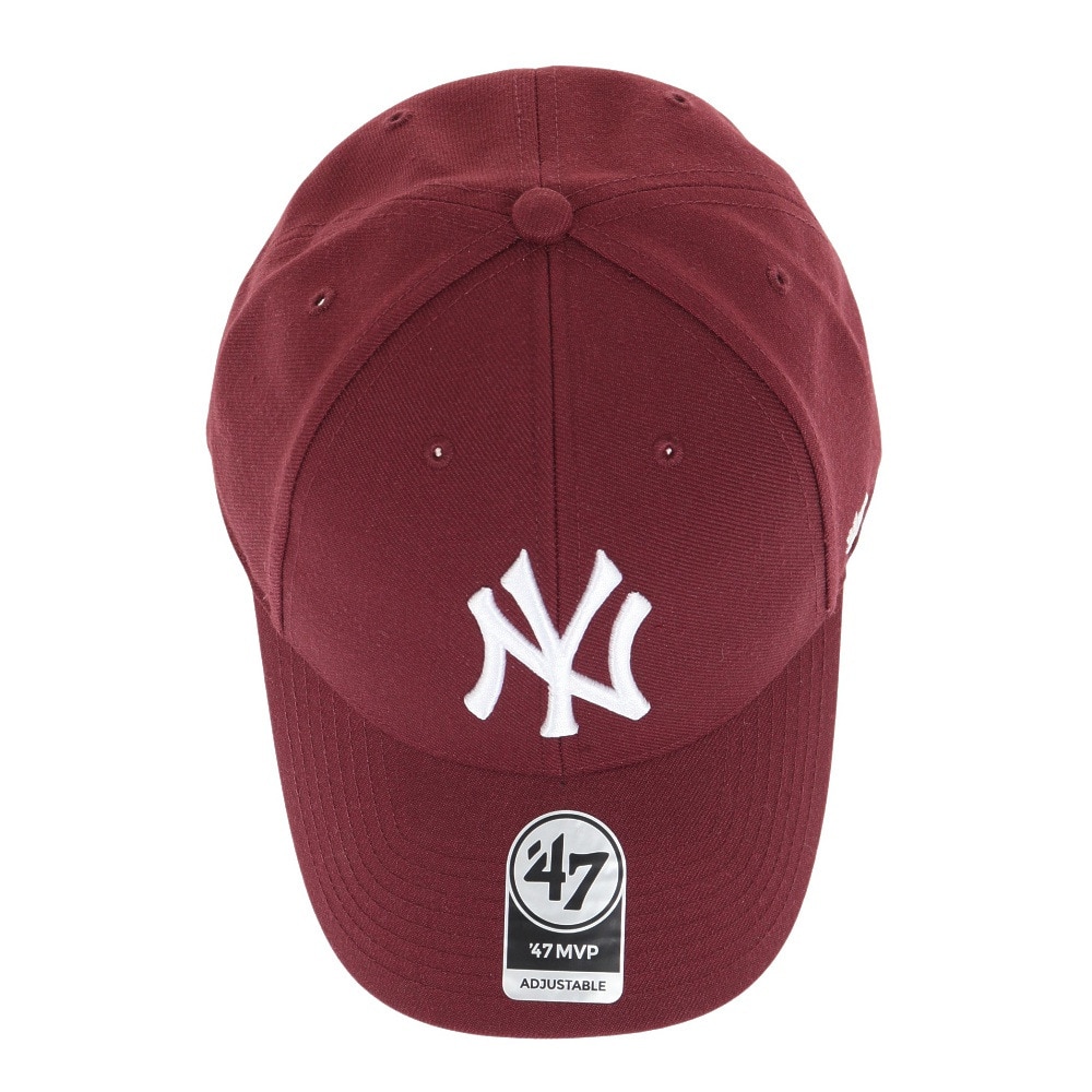フォーティーセブン ブランド（47 Brand）（メンズ）ヤンキース キャップ 47 MVP ダークマルーン B-MVP17WBV-KMA