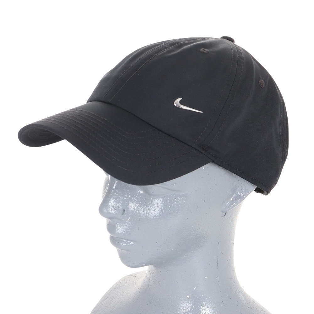 ナイキ（NIKE）（メンズ）ドライフィット クラブ CB MT スウッシュ キャップ FB5372-010 帽子 吸汗速乾 黒