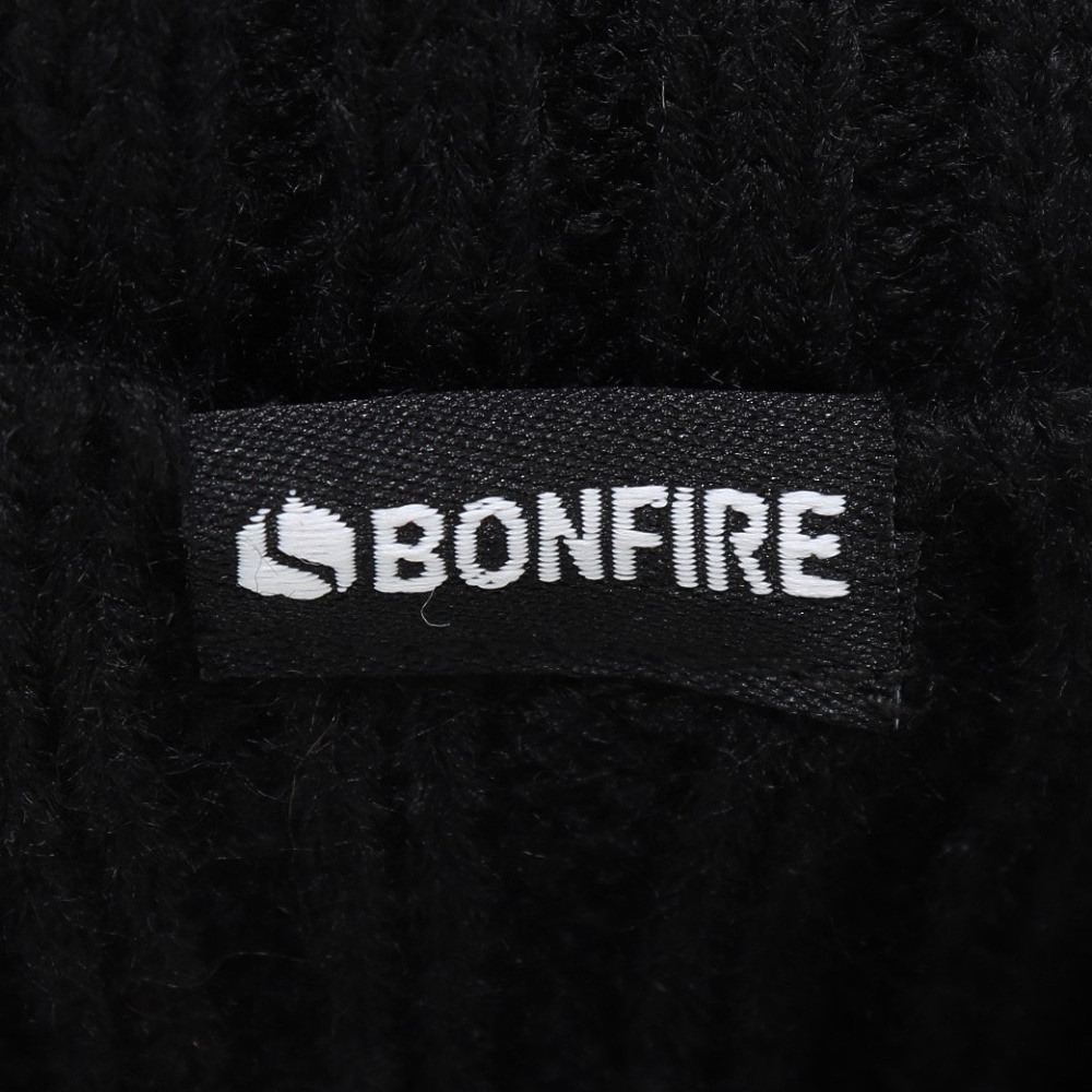 ボンファイア（Bonfire）（メンズ、レディース）リブニットフライトキャップ 20BNF3FST2295 BLK パイロットキャップ