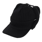 (メンズ、レディース)リブニットフライトキャップ 20BNF3FST2295 BLK パイロットキャップ