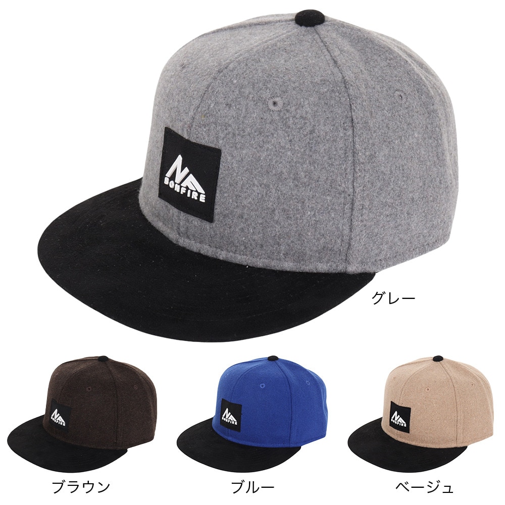 ボンファイア（Bonfire）（メンズ）フランネルロゴ BB キャップ 20BNF3FST2296 BLU 帽子