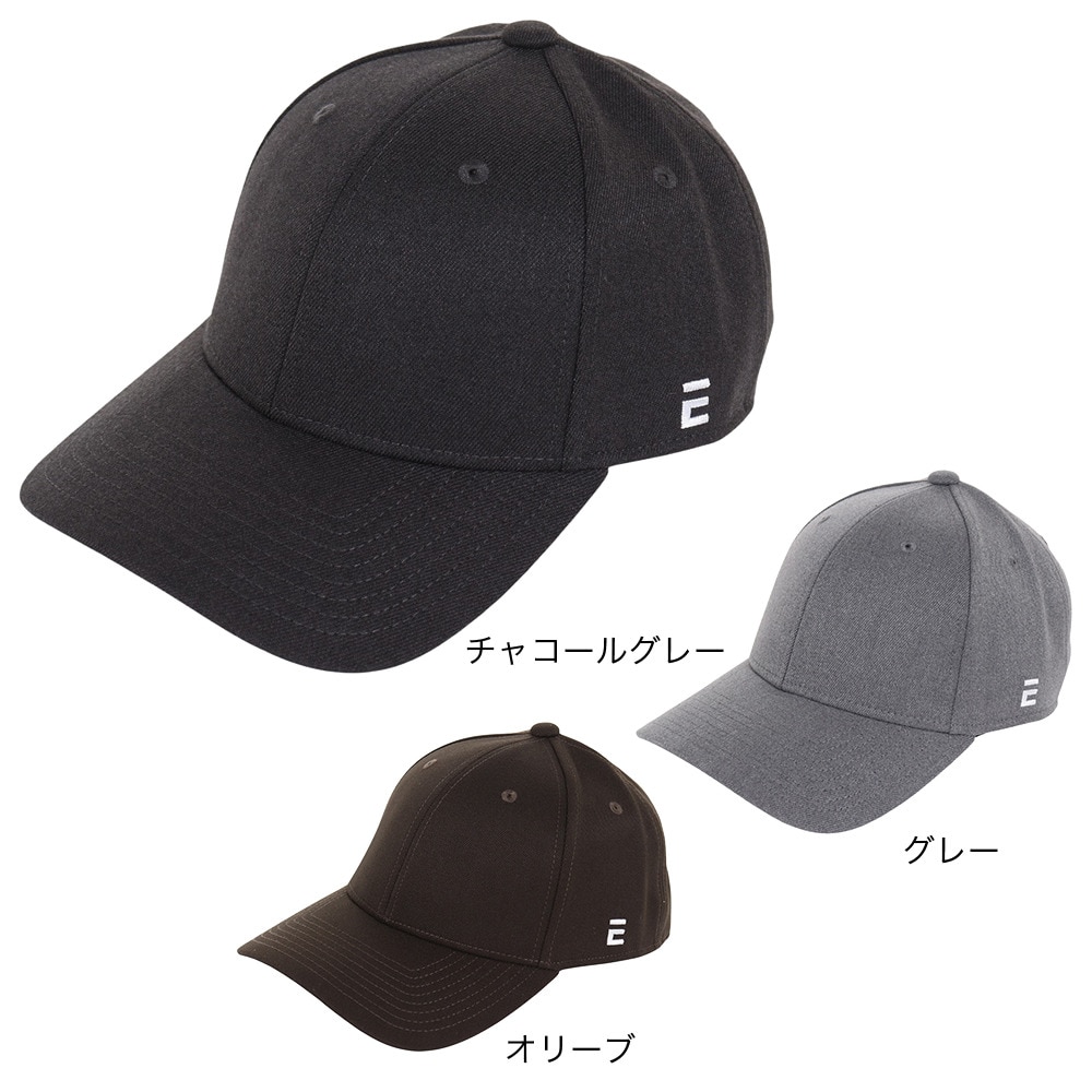 エルケクス（ELKEX）（メンズ）Eロゴ ギャバジンキャップ EKM3FA0023 CGRY 帽子