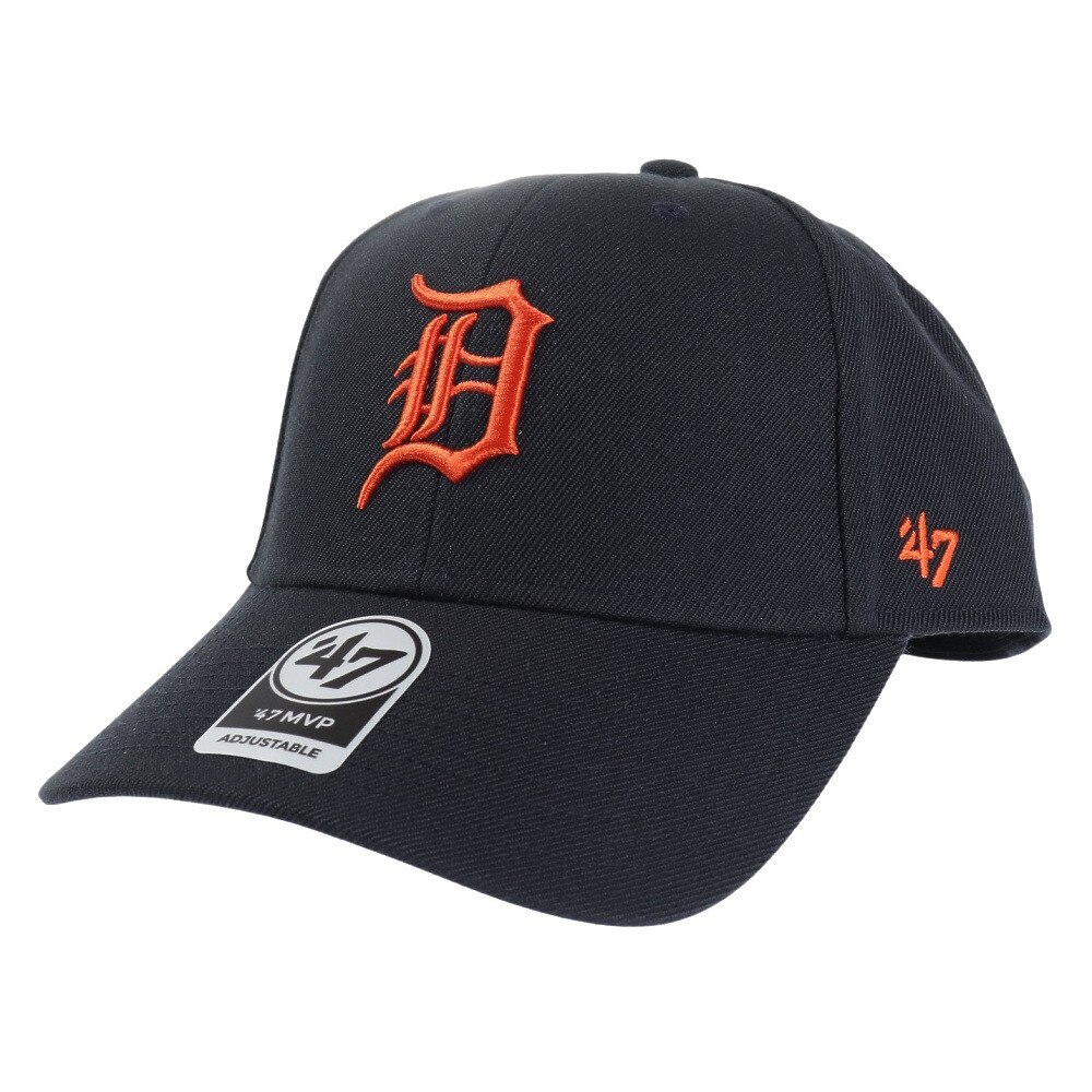 フォーティーセブン ブランド（47 Brand）（メンズ、レディース）Tigers 47 MVP キャップ Navy x Ora B-MVP09WBV-NYI