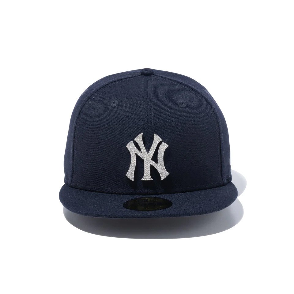 ニューエラ（NEW ERA）（メンズ、レディース）キャップ 59FIFTY ラインストーンバッジ ニューヨーク・ヤンキース 13751128 MLB 大きいサイズ