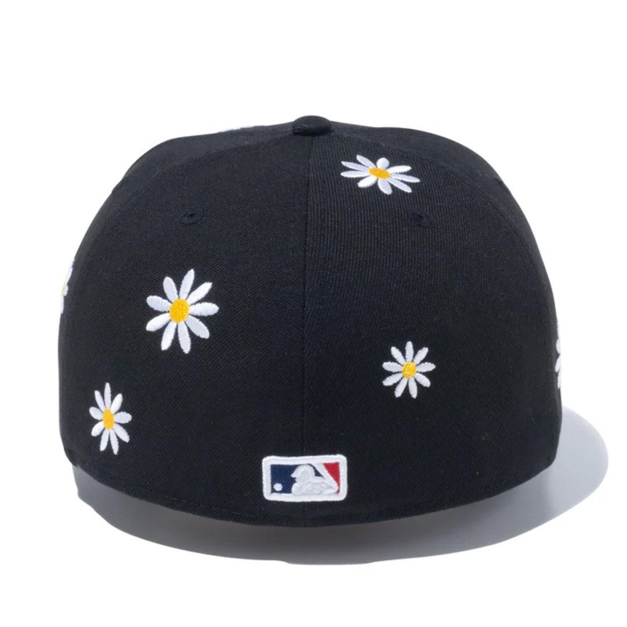 ニューエラ（NEW ERA）（メンズ、レディース）キャップ 59FIFTY MLB Flower Embroidery ロサンゼルス・ドジャース ブラック 13751147 大きいサイズ