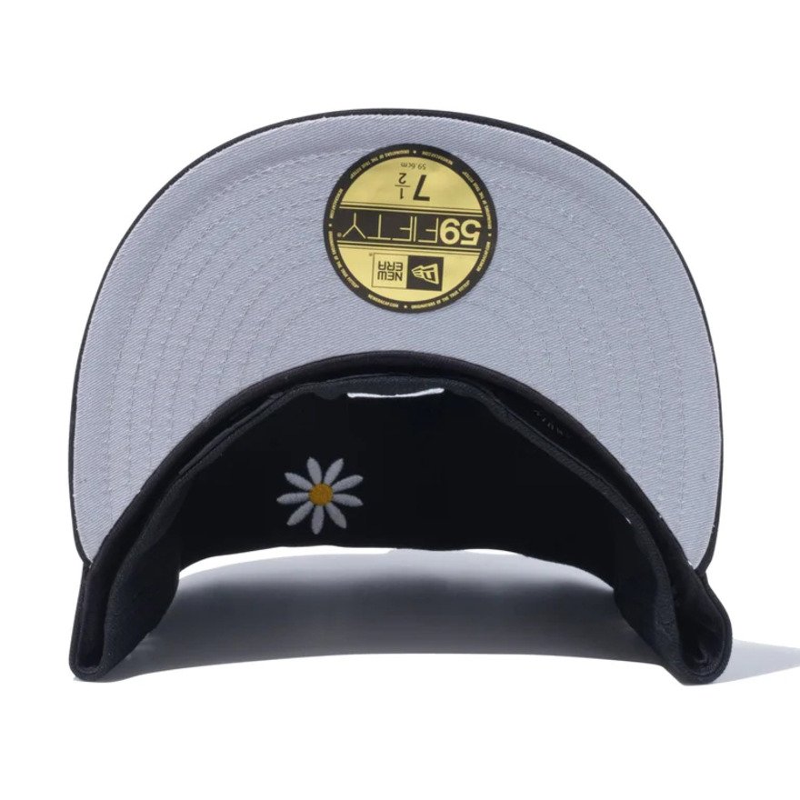 ニューエラ（NEW ERA）（メンズ、レディース）キャップ 59FIFTY MLB Flower Embroidery ロサンゼルス・ドジャース ブラック 13751147 大きいサイズ