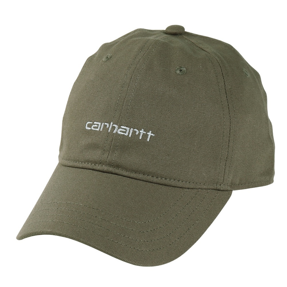 カーハート（CARHARTT）（メンズ）キャンバススクリプトキャップ I0288761R8XX23FW 帽子