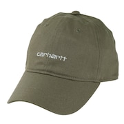 カーハート（CARHARTT）（メンズ）キャンバススクリプトキャップ I0288761R8XX23FW 帽子